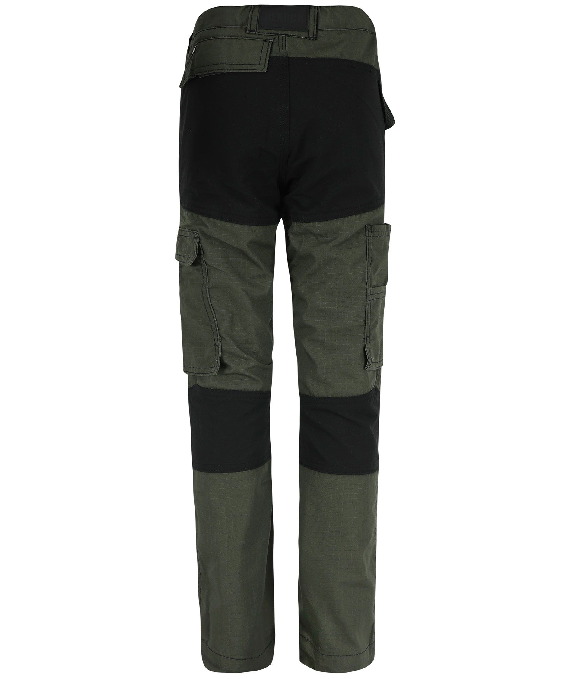 HEROCK Hector work trousers for kids, Dark Khaki/Black, large image number 1
