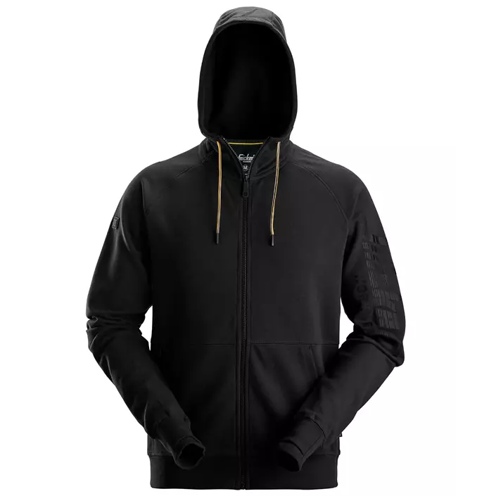 Snickers logo hoodie with zipper 2895, Black, large image number 0