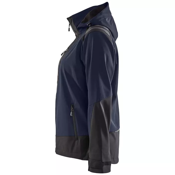 Blåkläder women's softshell jacket, Navy/Black, large image number 3