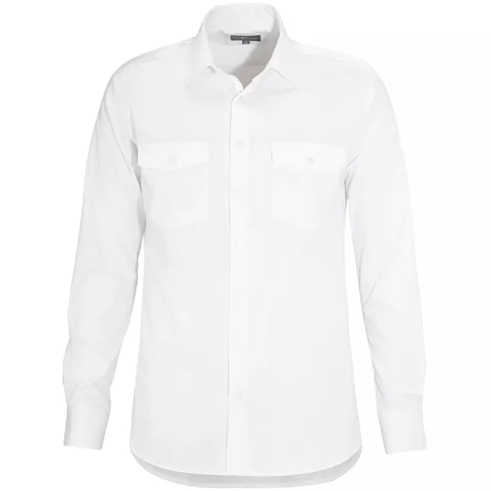 Derby of Sweden Martines Comfort fit pilotskjorta, White, large image number 0