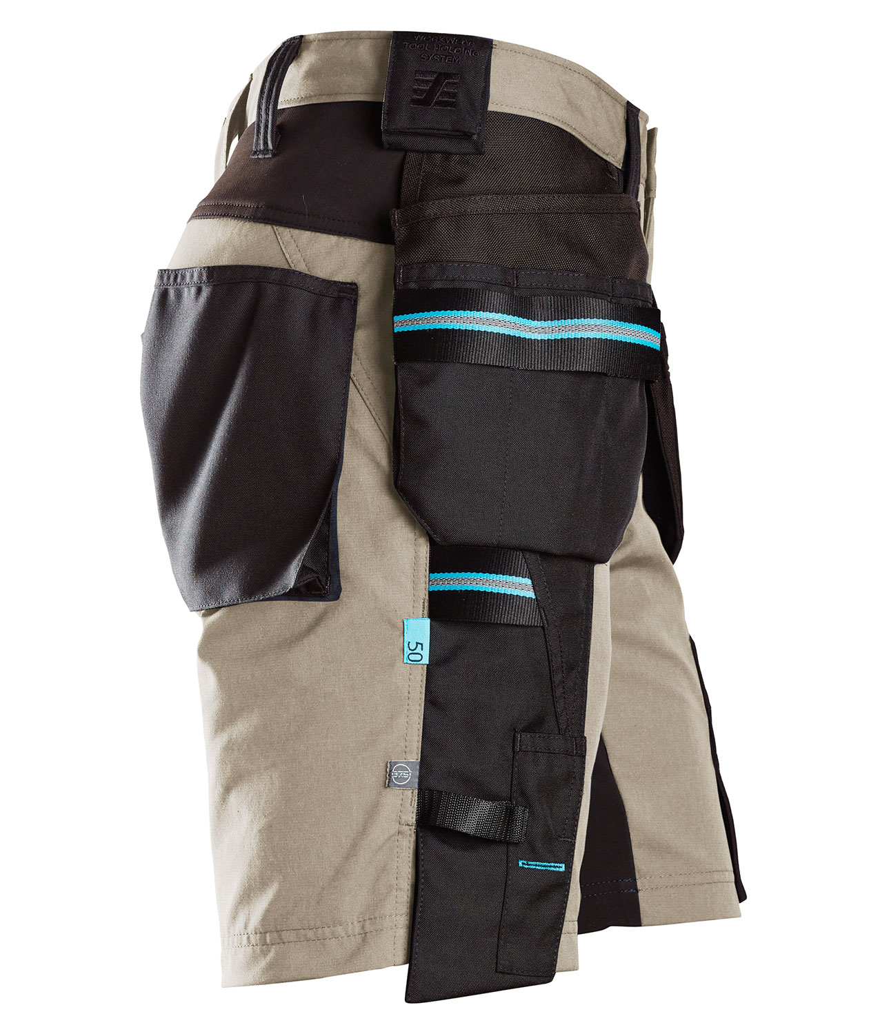 Snickers LiteWork 37.5&reg; h&aring;ndv&aelig;rkershorts 6110, Khaki/Sort, large image number 3