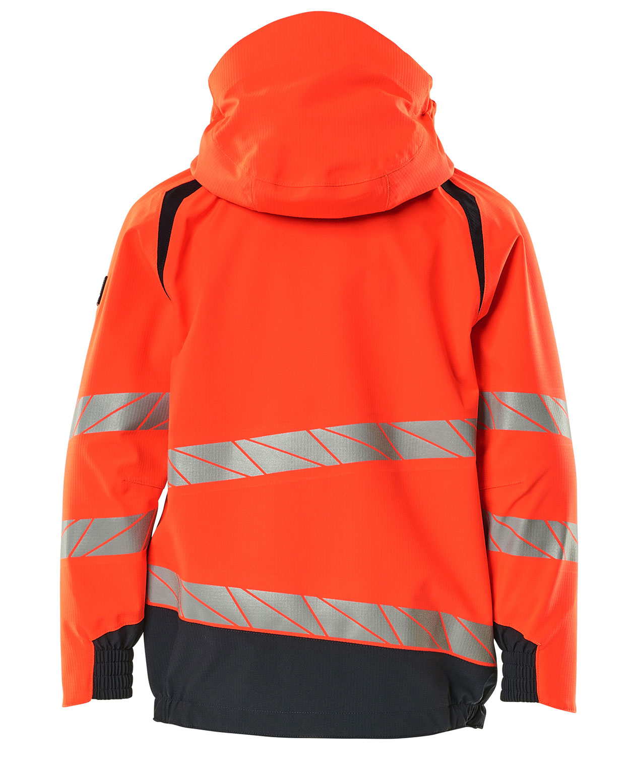 Mascot Accelerate Safe skaljakke til b&oslash;rn, Hi-Vis R&oslash;d/M&oslash;rk Marine, large image number 3