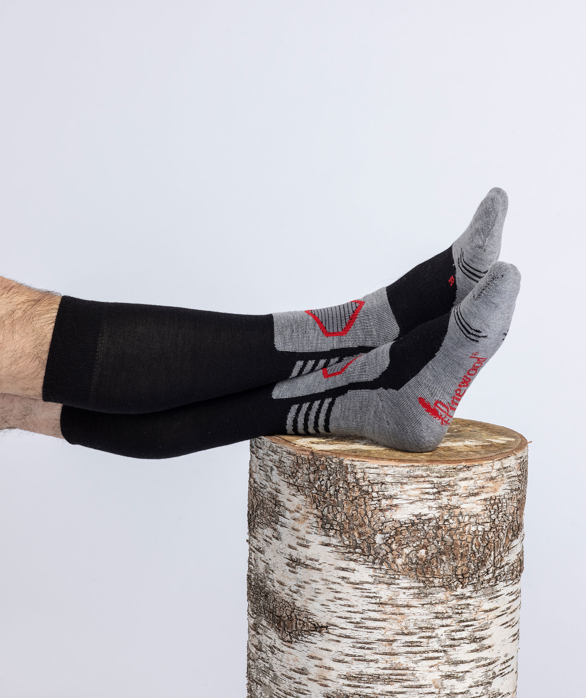 Pinewood Outdoor Multi Sport lange str&oslash;mper, Black/dark grey, large image number 2