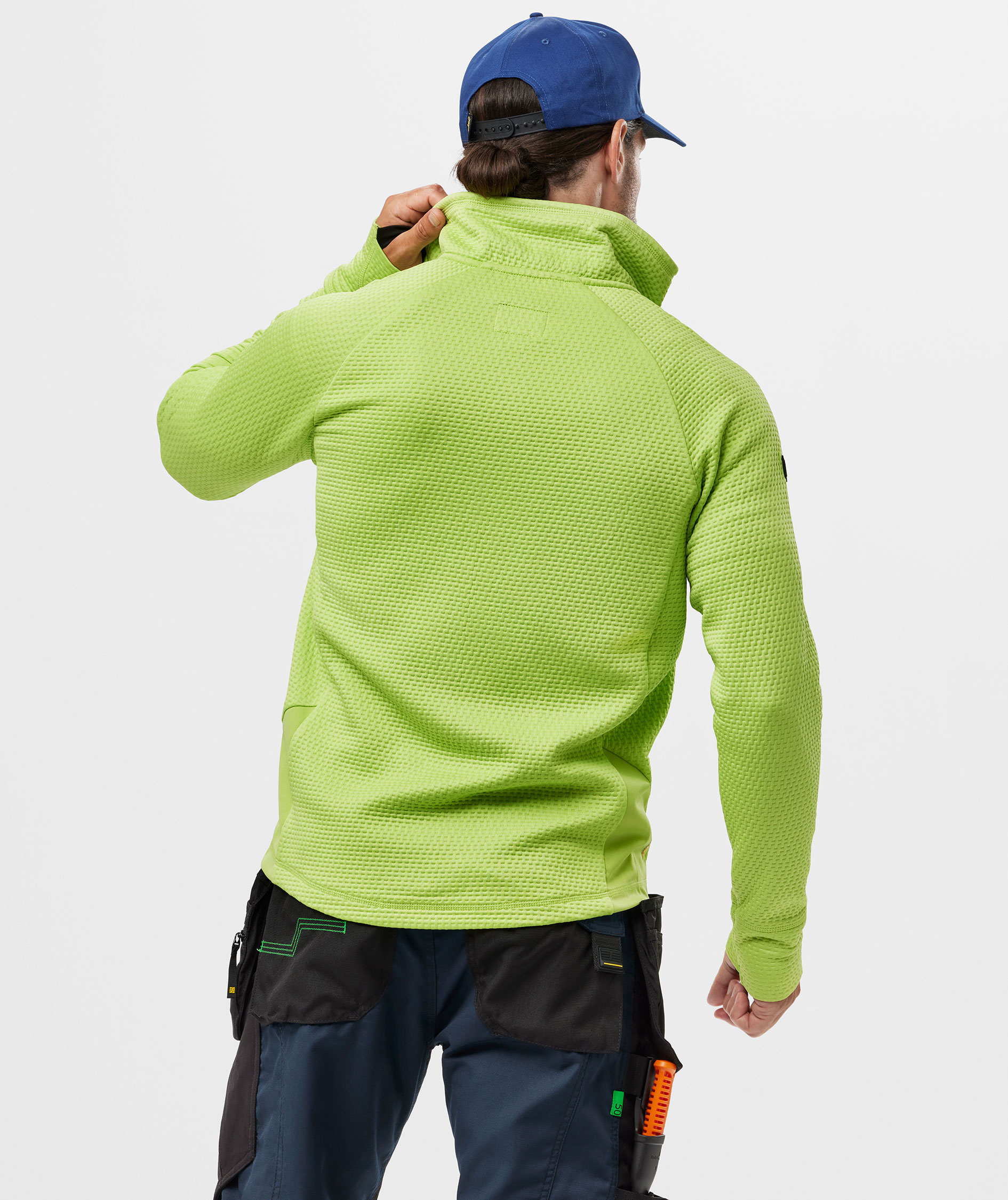 Snickers FlexiWork cardigan 8404, Lime, large image number 3