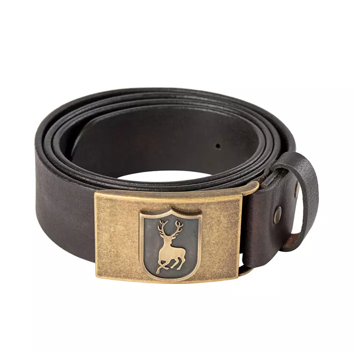 Deerhunter leather belt, Dark brown, Dark brown, large image number 0