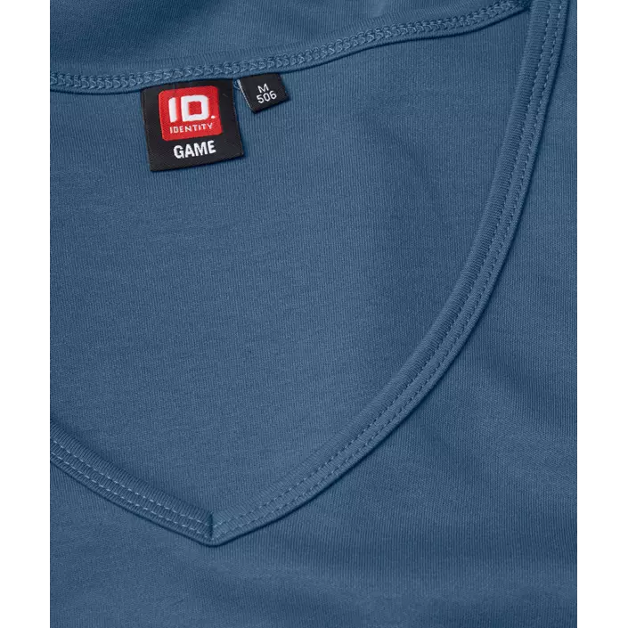 ID Interlock dame T-shirt, Indigoblå, large image number 3