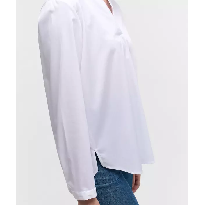 Eterna Satin Loose fit women's shirt, White, large image number 3