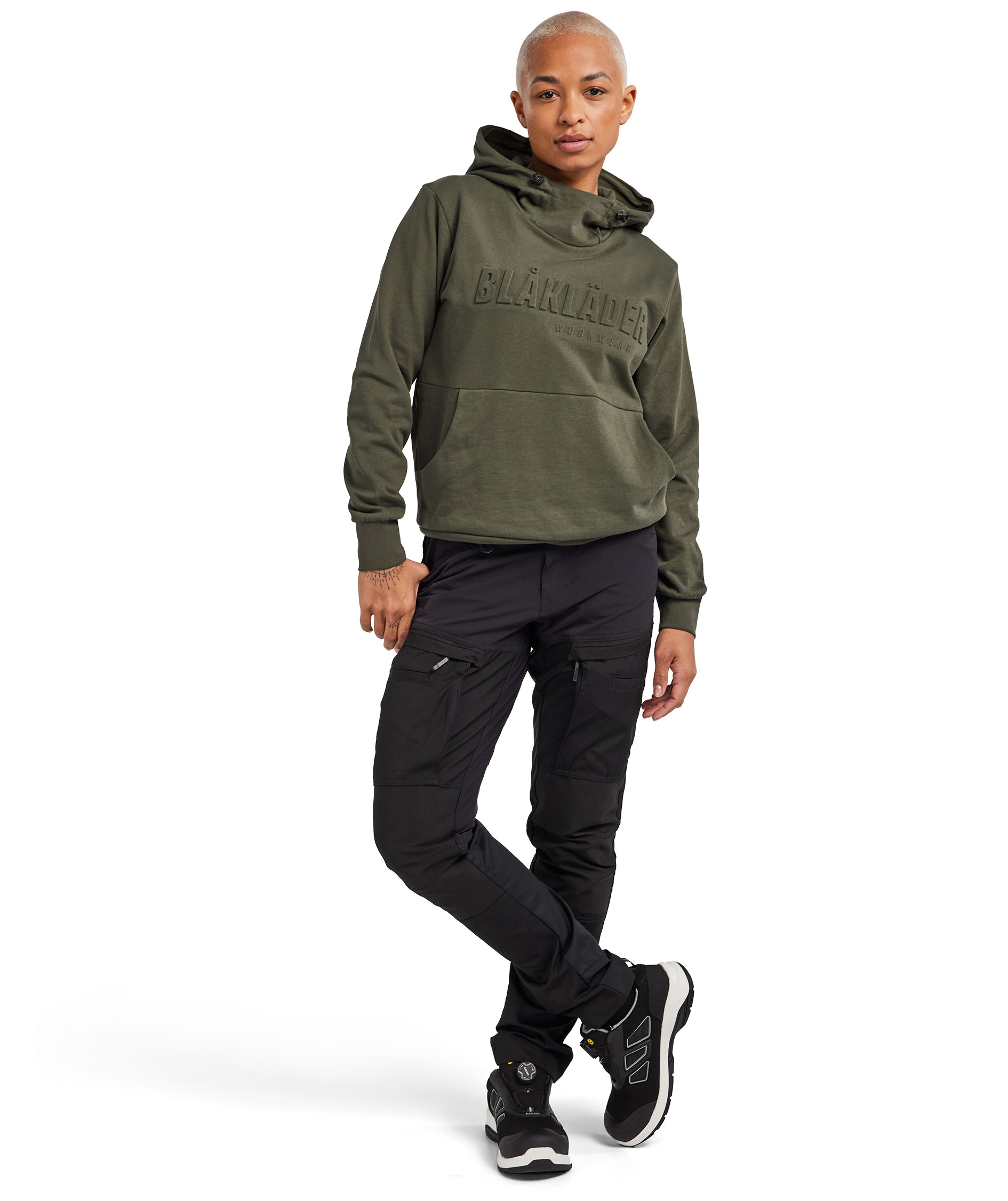 Bl&aring;kl&auml;der women's hoodie 3D, Forest Green