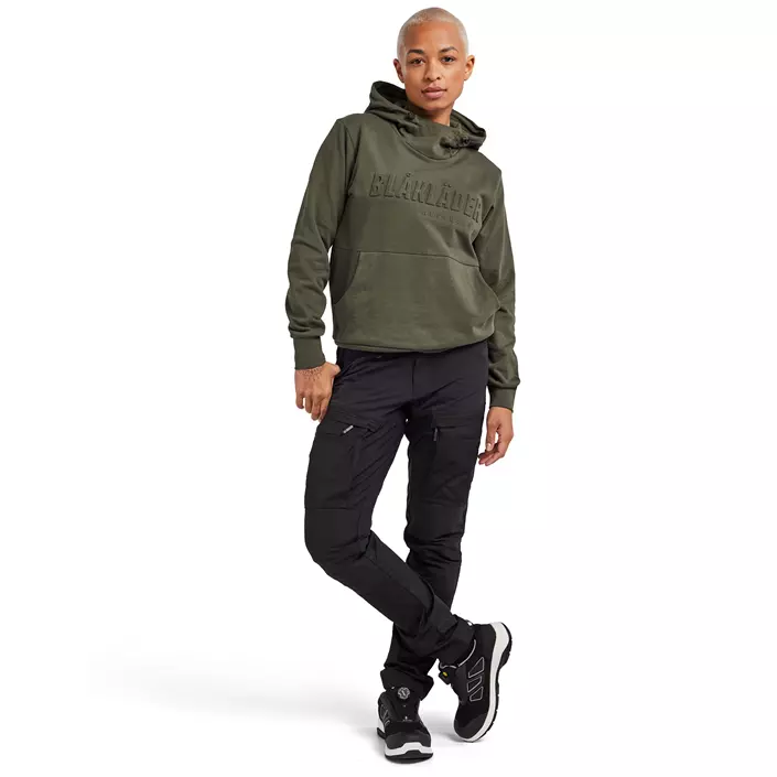 Blåkläder hoodie dam 3D, Skogsgrön, large image number 1