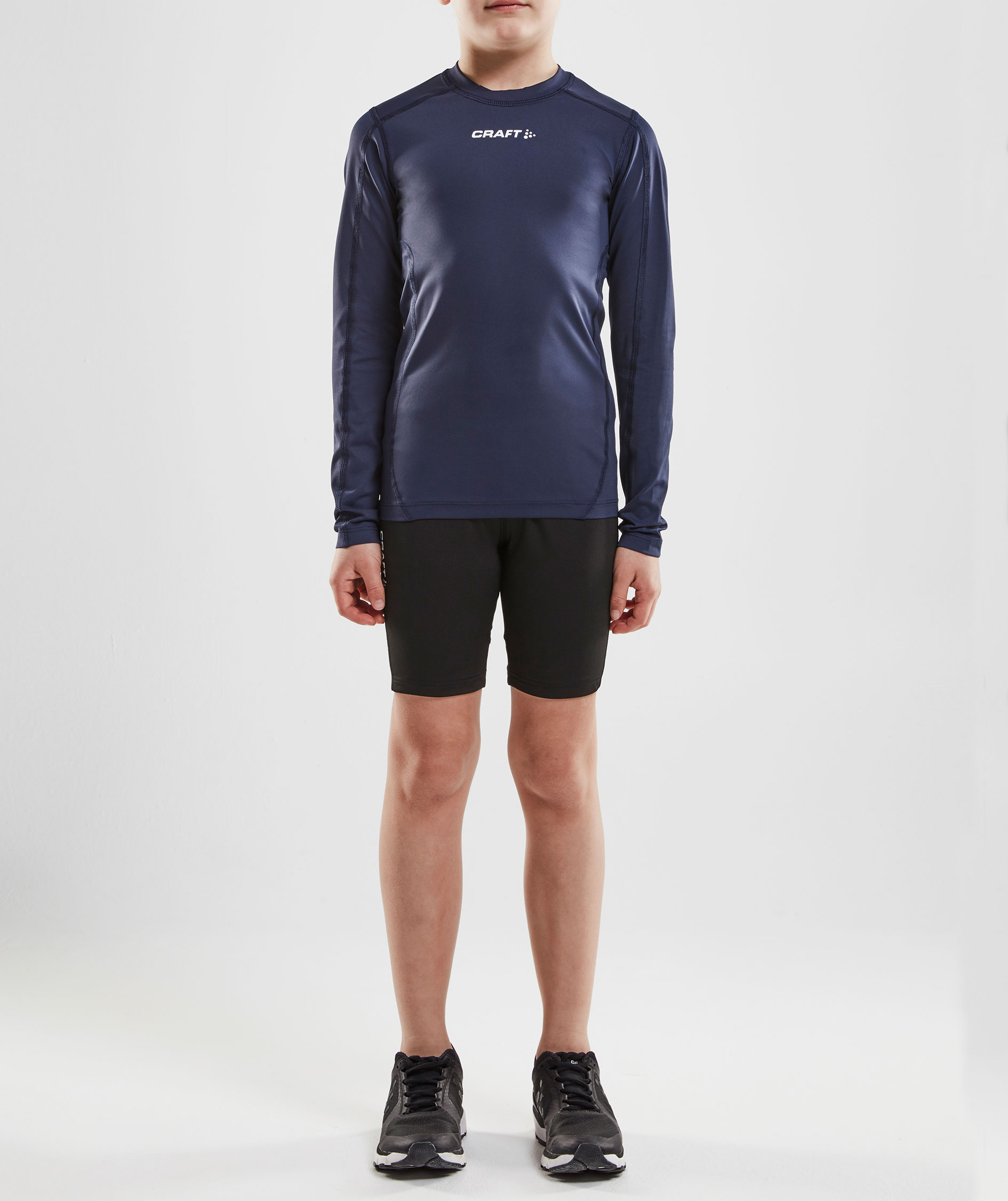 Craft Pro Control Compression long-sleeved T-shirt for kids, Navy, large image number 3