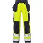 Fristads Flame women's craftsman trousers 2589, Hi-Vis yellow/marine