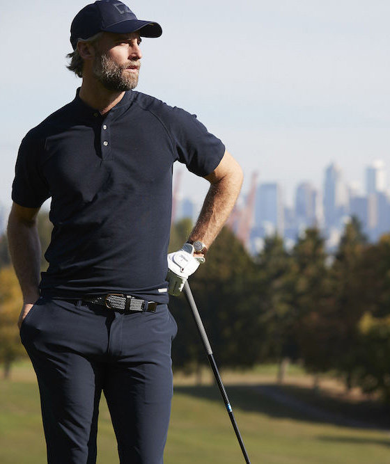 Cutter & Buck Advantage stand-up collar polo shirt, Black, large image number 5