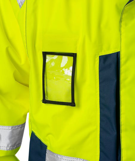 Fristads women's Airtech&reg; winter jacket 4037 GTT, Hi-vis Yellow/Marine, large image number 2