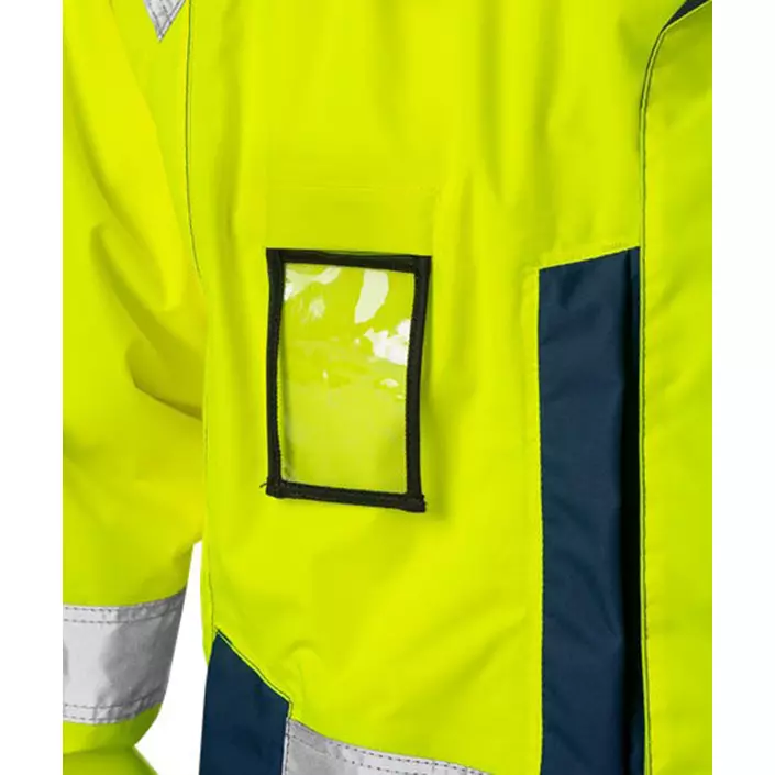 Fristads women's Airtech® winter jacket 4037 GTT, Hi-vis Yellow/Marine, large image number 2