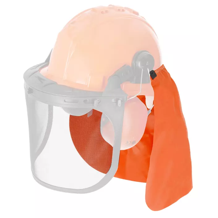 Kramp neck quard for safety helmet, Orange, Orange, large image number 1