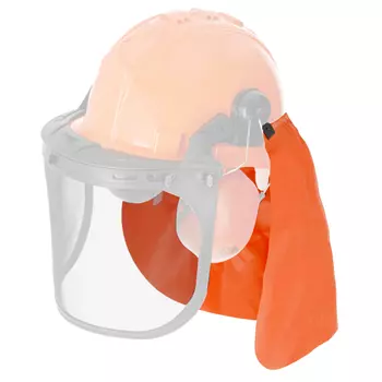 Kramp neck quard for safety helmet, Orange