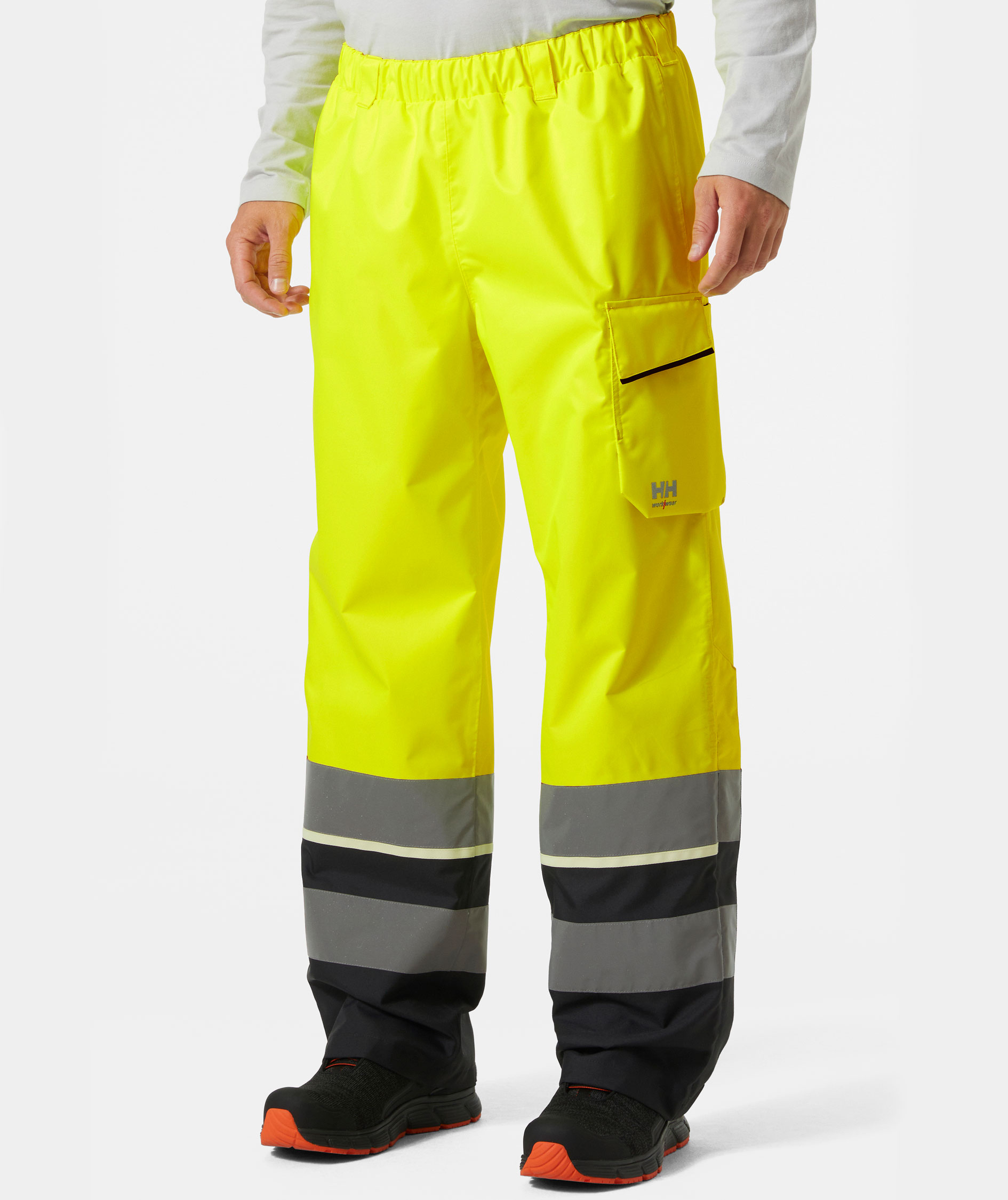 Helly Hansen UC-ME skallbukse, Hi-vis Gul/Ebony, large image number 1