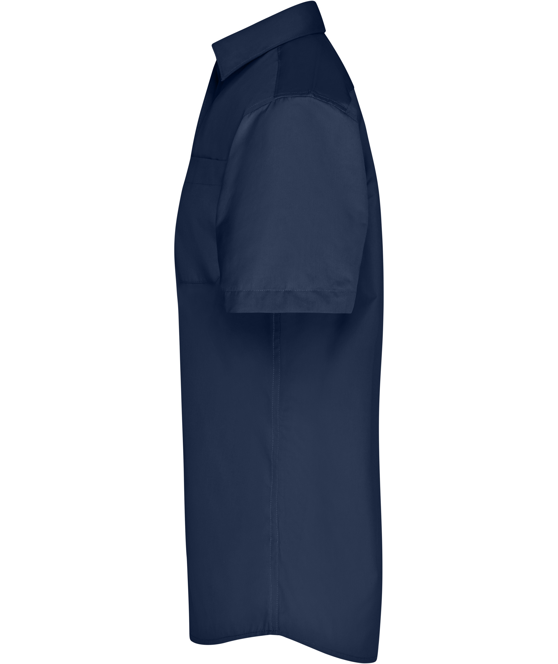 James & Nicholson classic fit kort&aelig;rmet skjorte, Navy, large image number 3