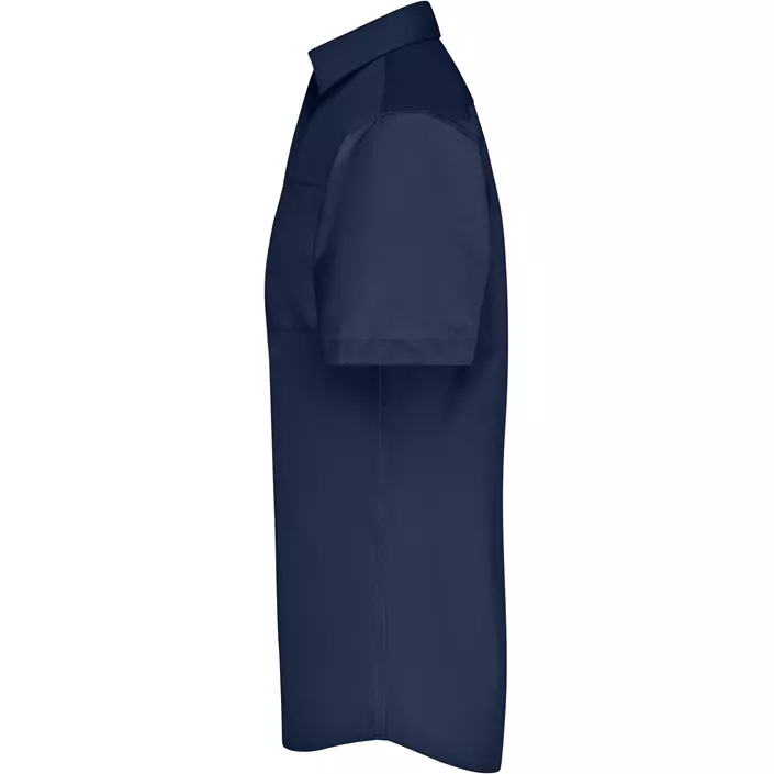James & Nicholson modern fit kortärmad skjorta, Navy, large image number 3