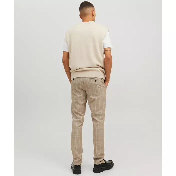 Jack & Jones JPSTMARCO JJCONNOR byxa, Beige Check, large image number 3