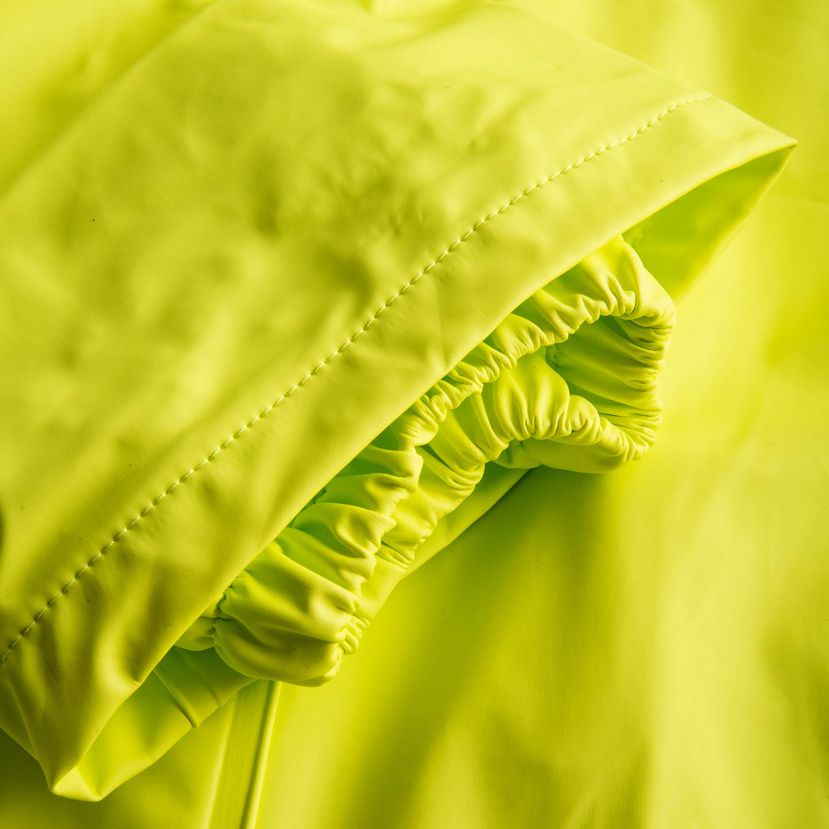 Lyngs&oslash;e Multinorm PU rain coveralls, Hi-Vis Yellow, large image number 2