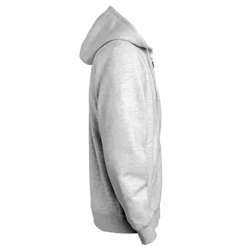 South West Parry hoodie with full zipper, Grey Melange