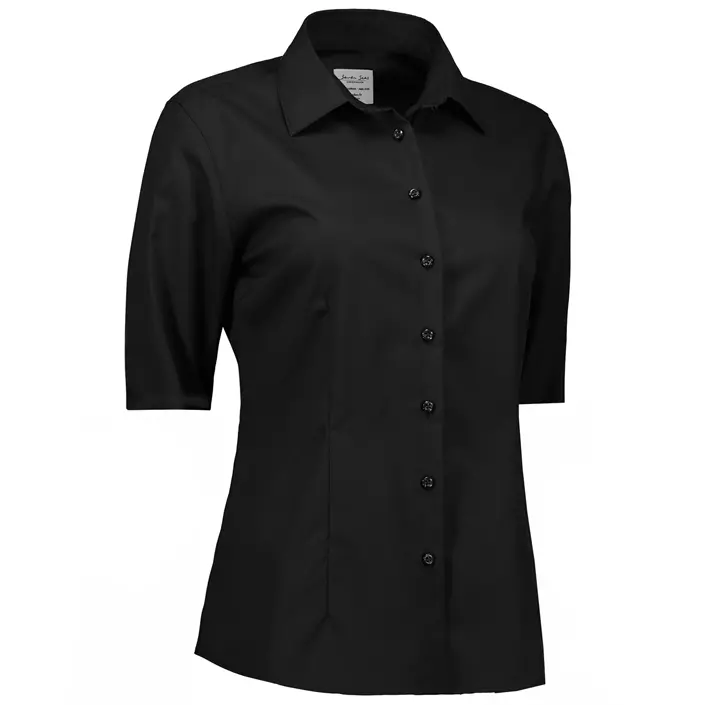Seven Seas Fine Twill short-sleeved Modern fit women shirt, Black, large image number 2