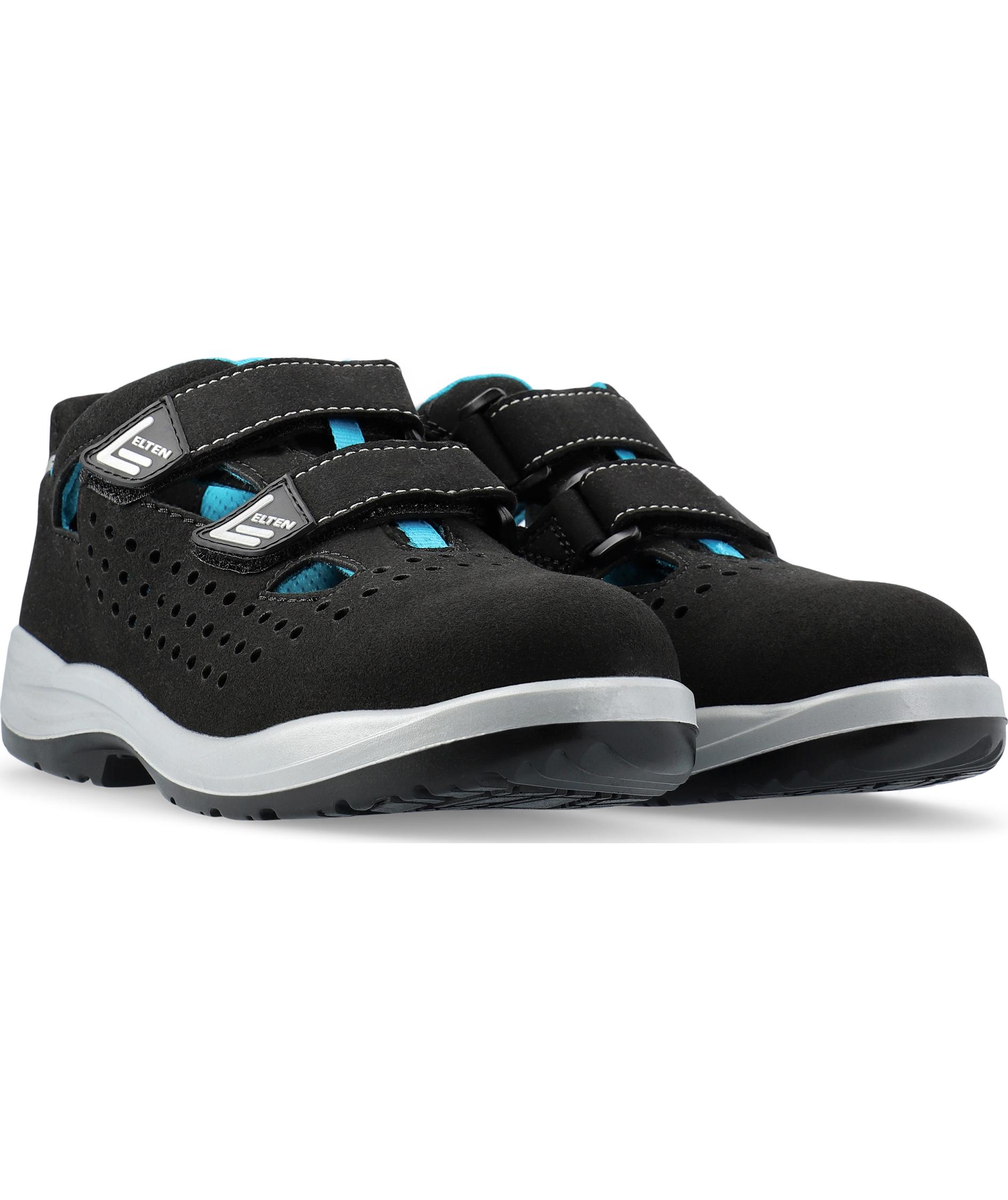 2nd quality product Elten Impulse Lady Aqua Easy safety sandals S1P, Black, large image number 4