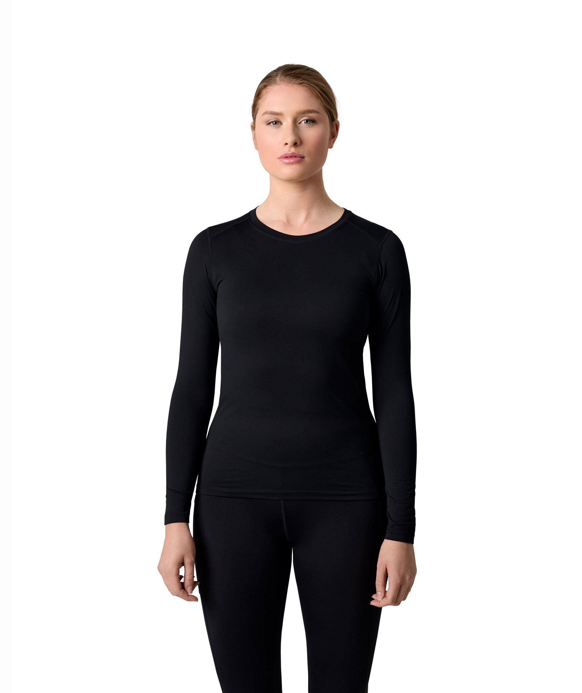 GEYSER&nbsp;Active lang&aelig;rmet dame T-shirt, Sort, large image number 1