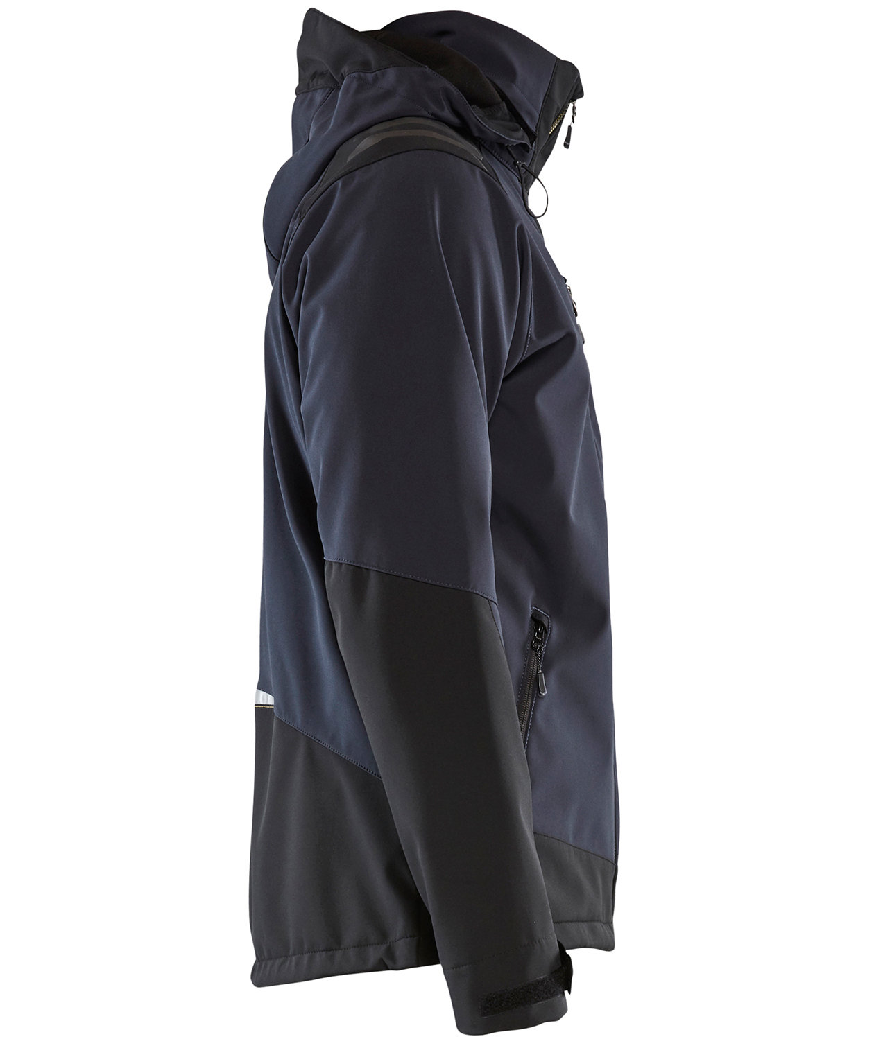 Bl&aring;kl&auml;der softshell jacket, Dark Marine Blue/Yellow, large image number 3