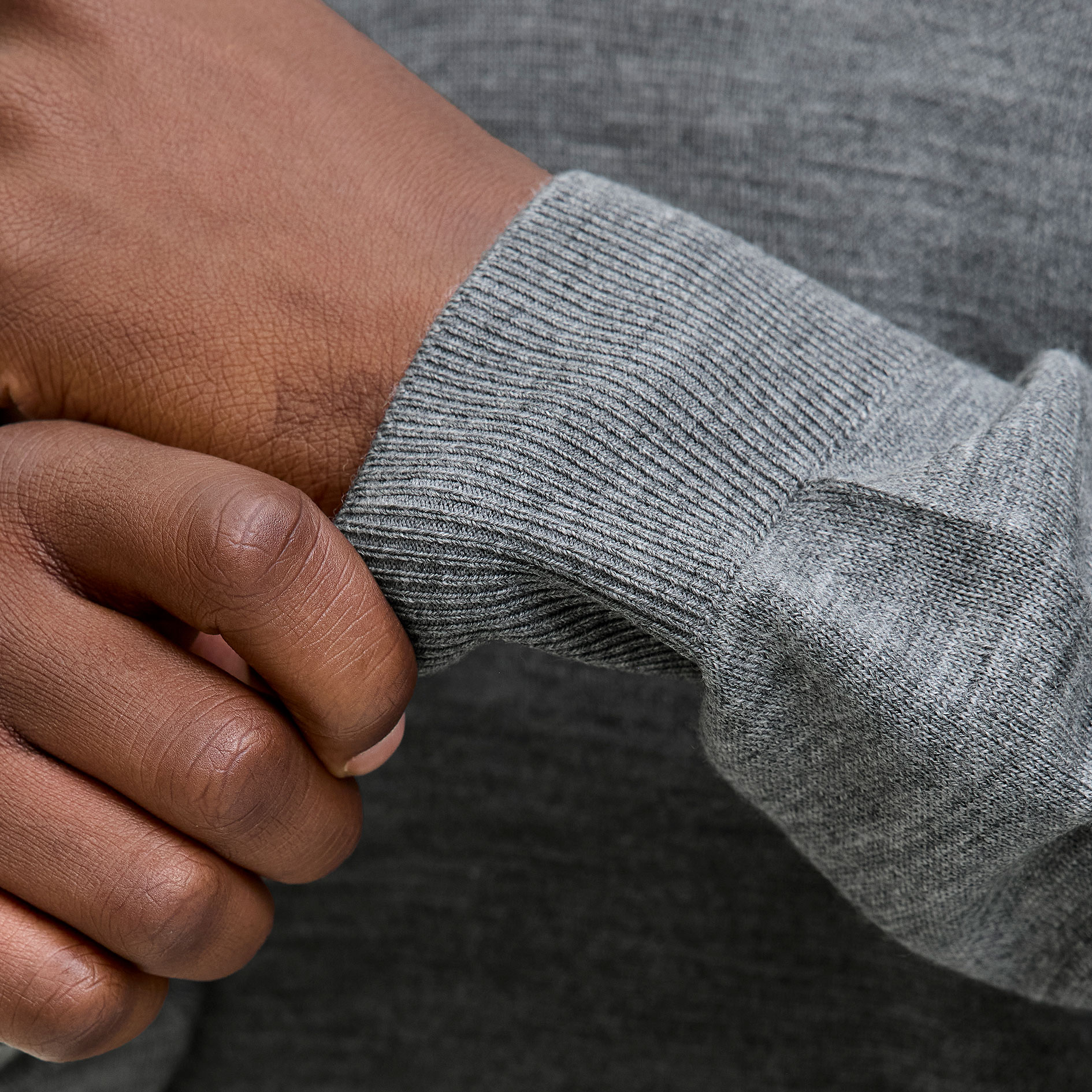 Jack & Jones Premium JPRBLAMERINO knitted polo with merino wool, Medium Grey Melange, large image number 6