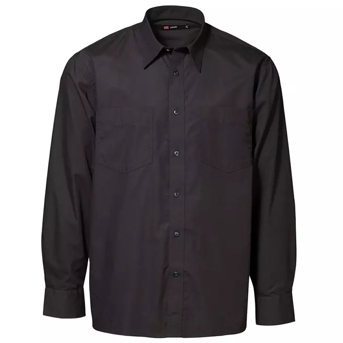 ID comfort fit work shirt / café shirt, Black, large image number 0