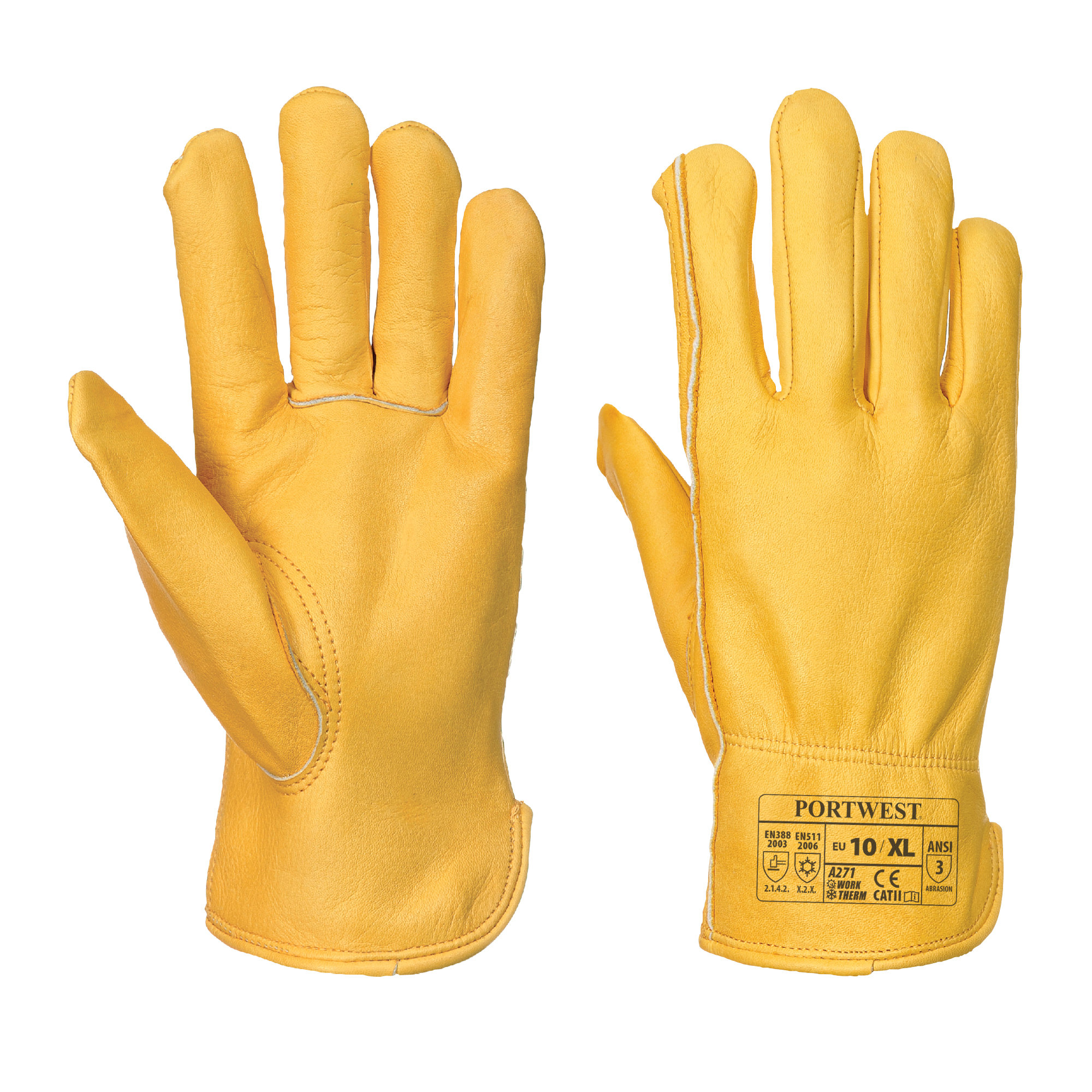 Lined work shop gloves