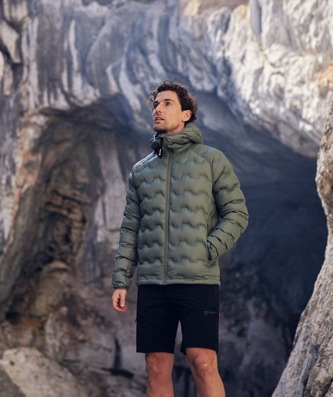 Tenson TXlite Shibui down jacket, Grey Green