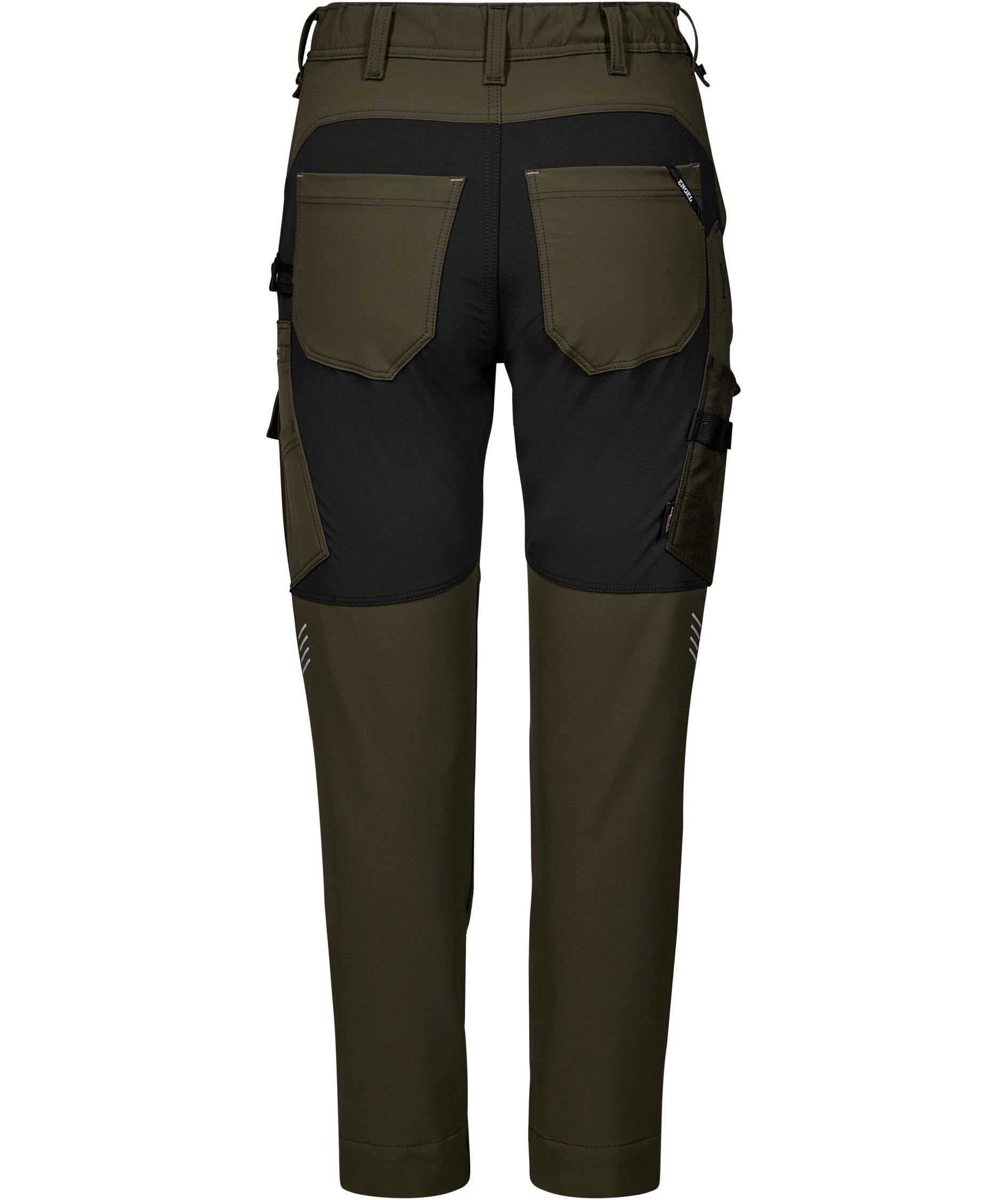 Engel Entire dame arbejdsbukser full stretch, Forest Green/Black, large image number 2