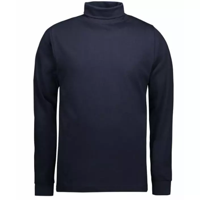 ID T-Time T-shirt with turtleneck, long-sleeved, Marine Blue, large image number 1