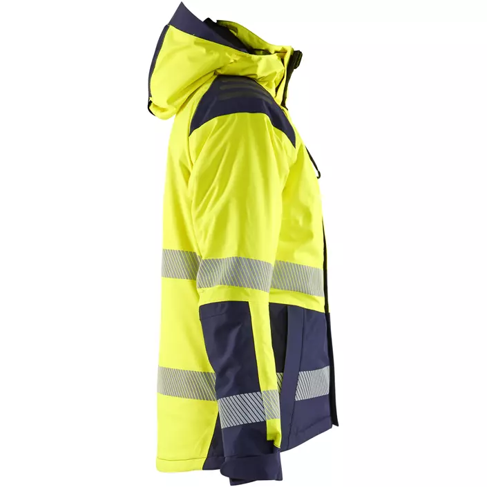Blåkläder dame vinterjakke, Hi-Vis gul/marine, large image number 2