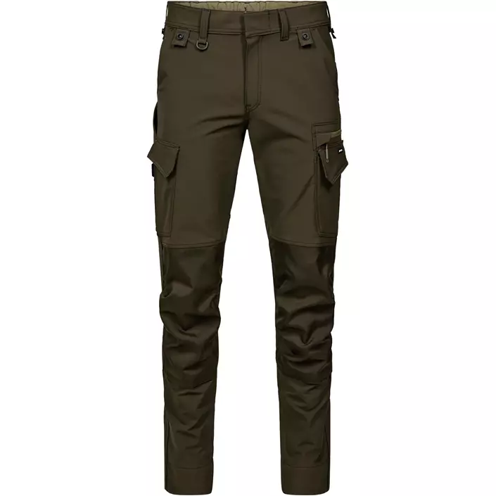 Engel Entire arbejdsbukser full stretch, Forest Green/Black, large image number 0