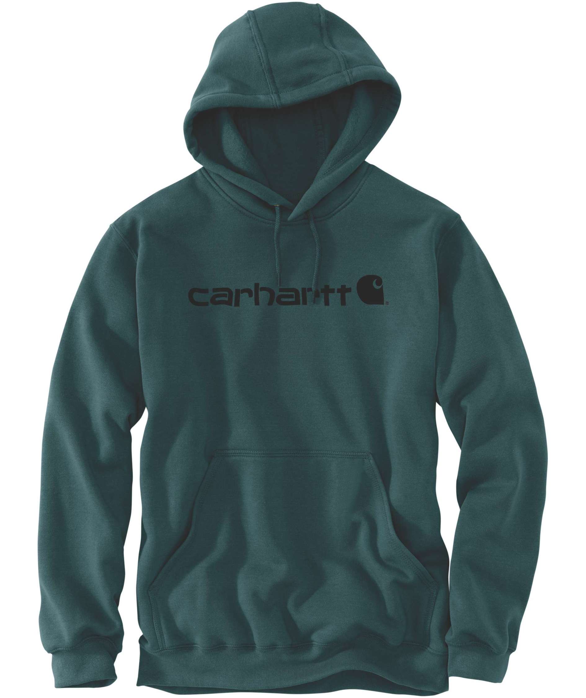 Carhartt Marquette Logo hoodie Midweight, Greenstone