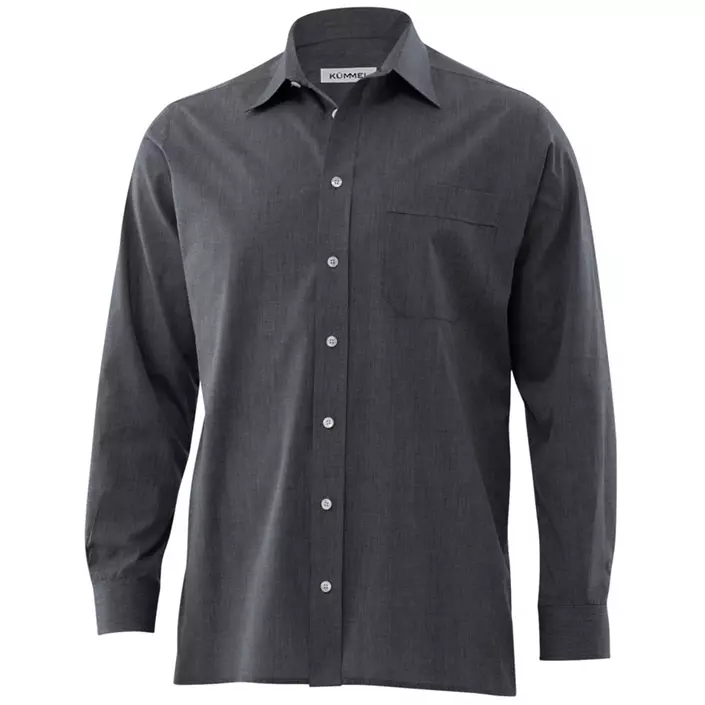 Kümmel Stanley fil-á-fil Classic fit skjorte, Antrasittgrå, large image number 0
