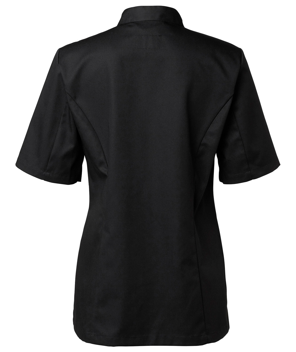 Segers kort&auml;rmad kockjacka dam, Svart, large image number 2