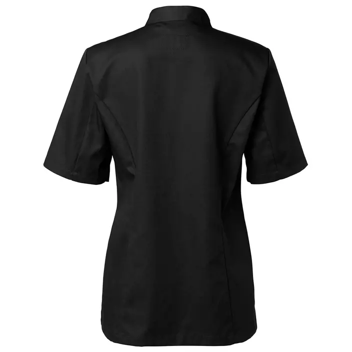 Segers women's short sleeved chefs jacket, Black, large image number 2