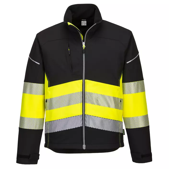 Portwest PW3 softshell jacket, Hi-Vis Black/Yellow, large image number 0