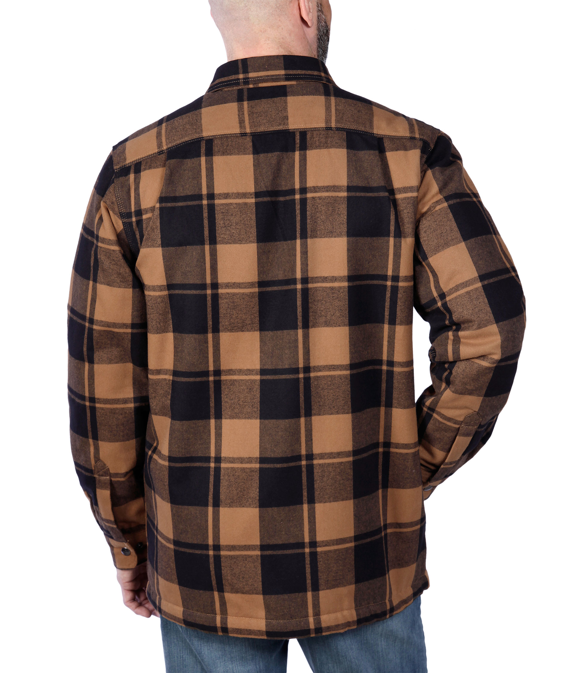 Carhartt foret flanell skjortejakke, Carhartt Brown, large image number 3