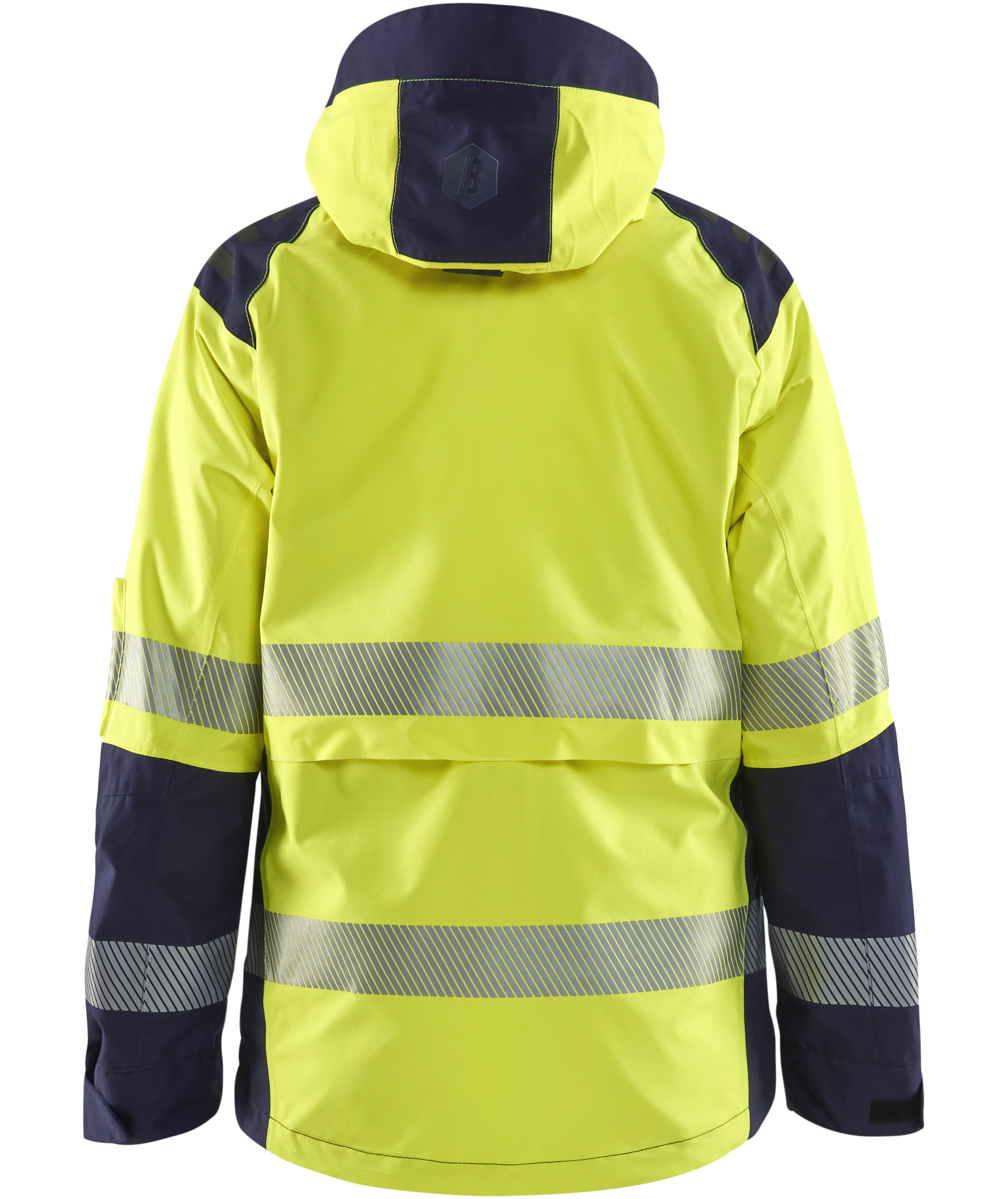 Bl&aring;kl&auml;der Damen Shelljacke, Hi-Vis gelb/marine, large image number 2