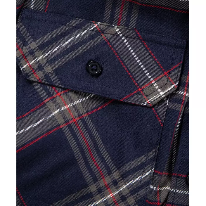 Fristads flannel skjorte / skovmandsskjorte 7421, Marine, large image number 4