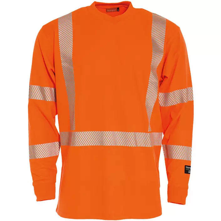 Tranemo langärmliges T-Shirt, Hi-vis Orange, large image number 0