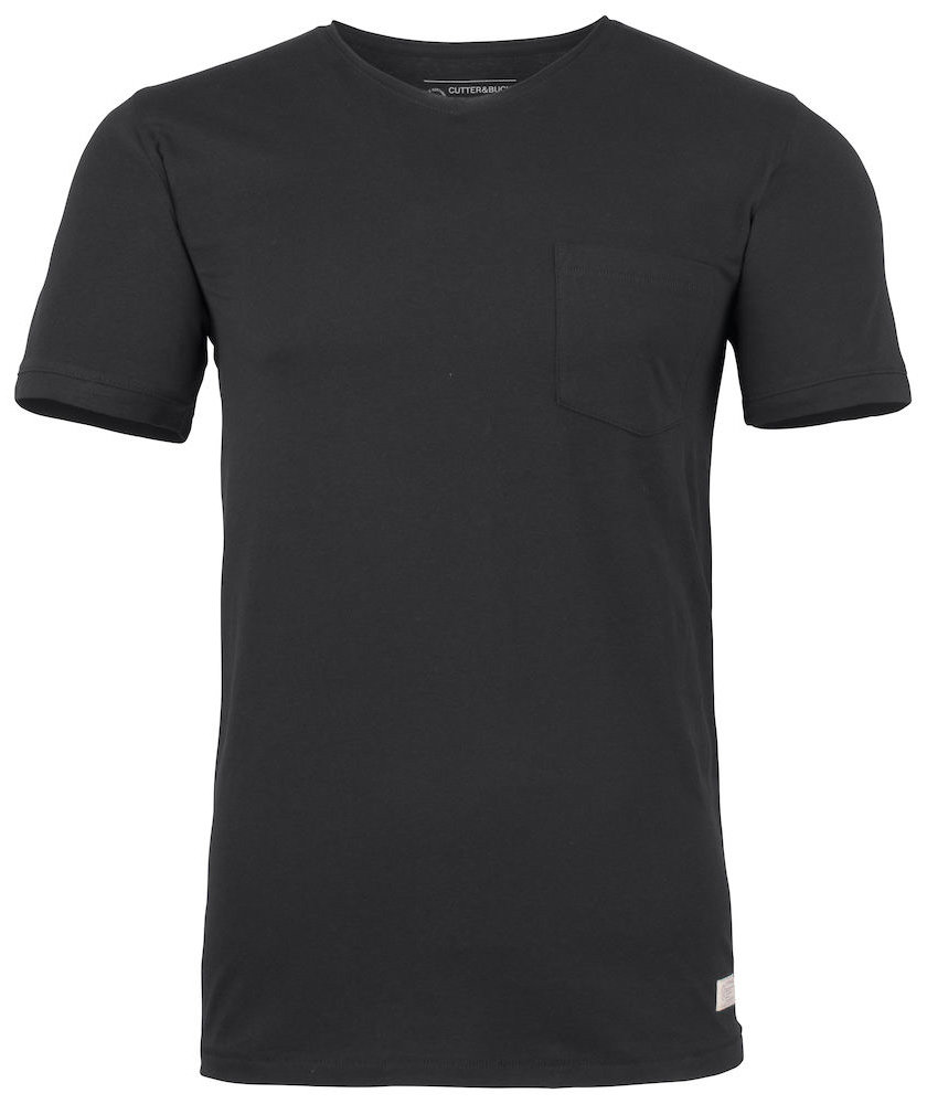 Cutter & Buck Pacific City T-shirt, Black, Black, swatch