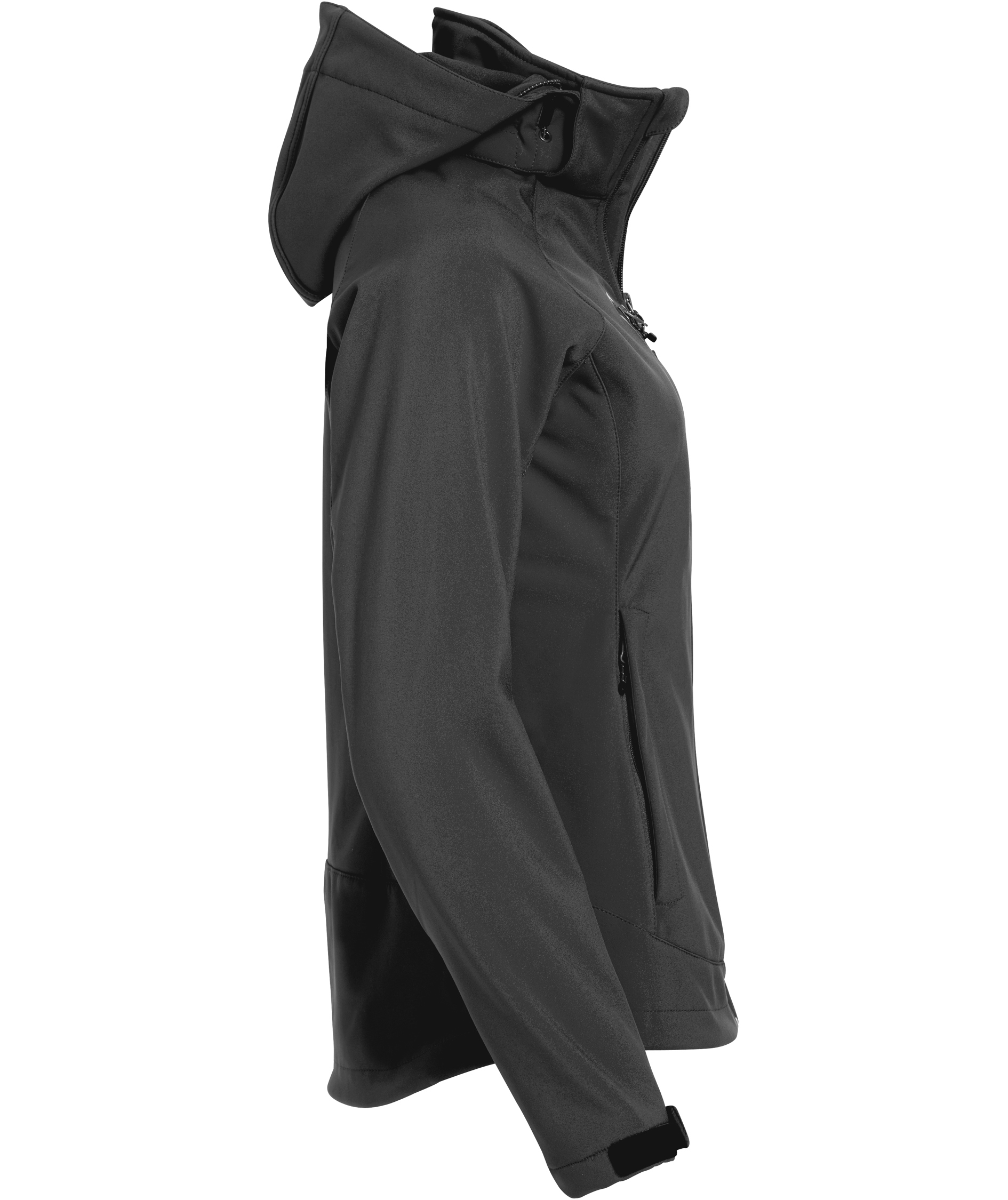 Clique Milford dame softshelljakke, M&oslash;rkgr&aring;, large image number 2