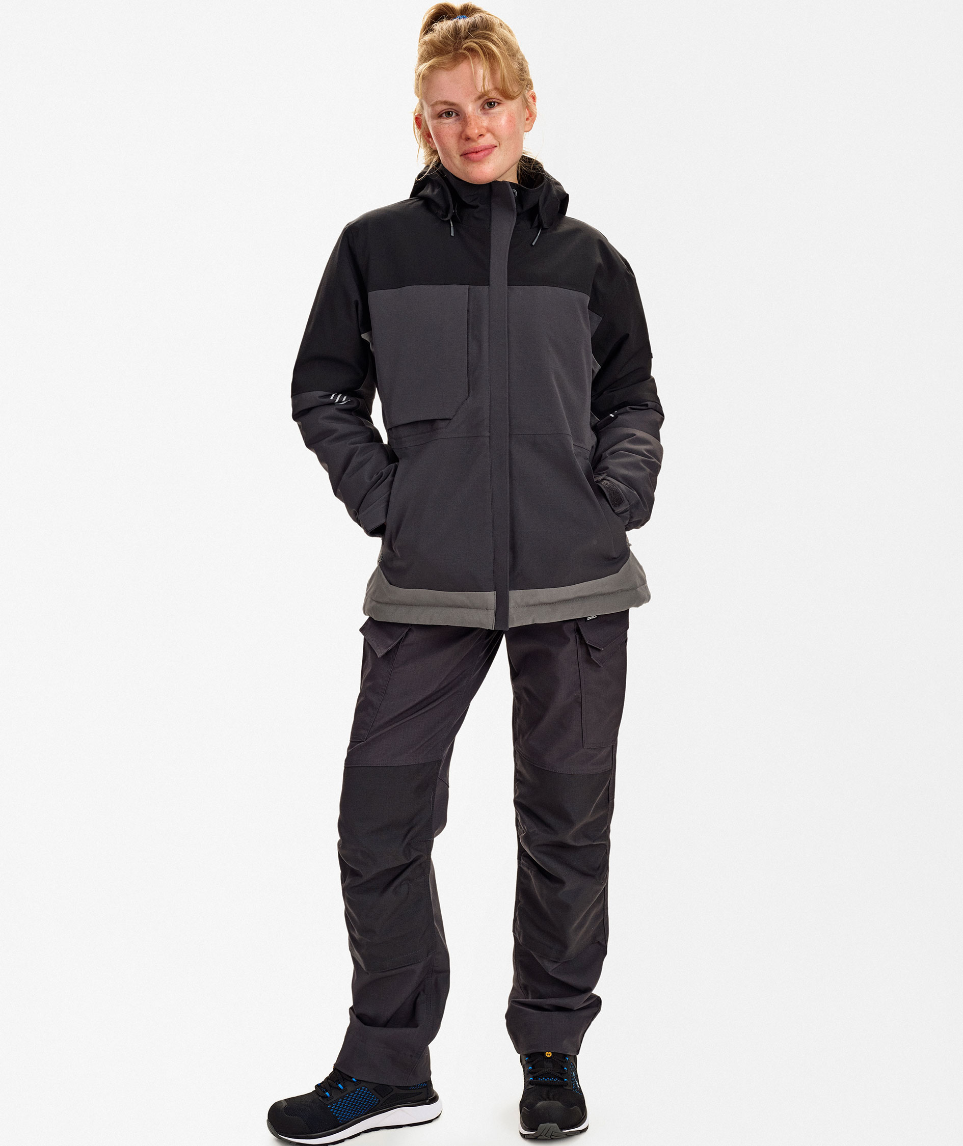 Engel Entire women's winter jacket, Anthracite Grey/Black, large image number 1